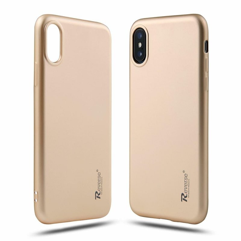 Husa de protectie Reverse Luxury TPU pentru Apple iPhone 11 Pro Max, aurie 3