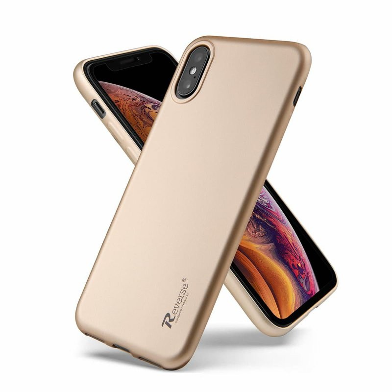 Husa de protectie Reverse Luxury TPU pentru Huawei P40 Lite 5G, aurie 2