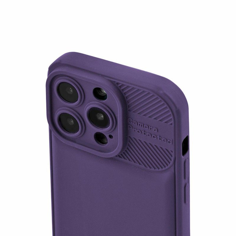 Husa Apple iPhone 12 Pro, Camera Protect, silicon moale, flexibil, mov 3
