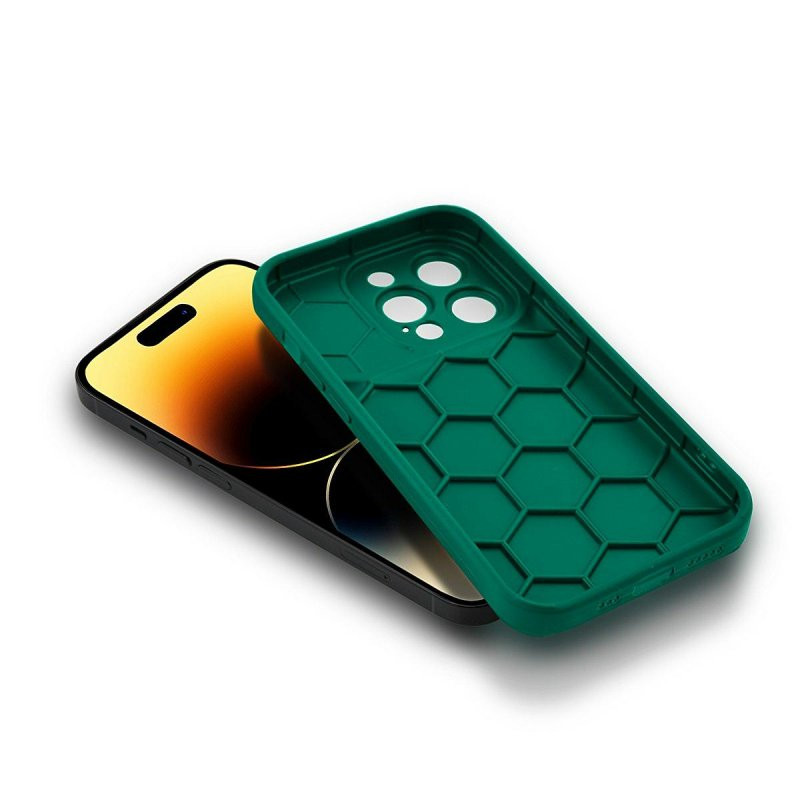Husa Apple iPhone 12 Pro, Camera Protect, silicon moale, flexibil, verde 3