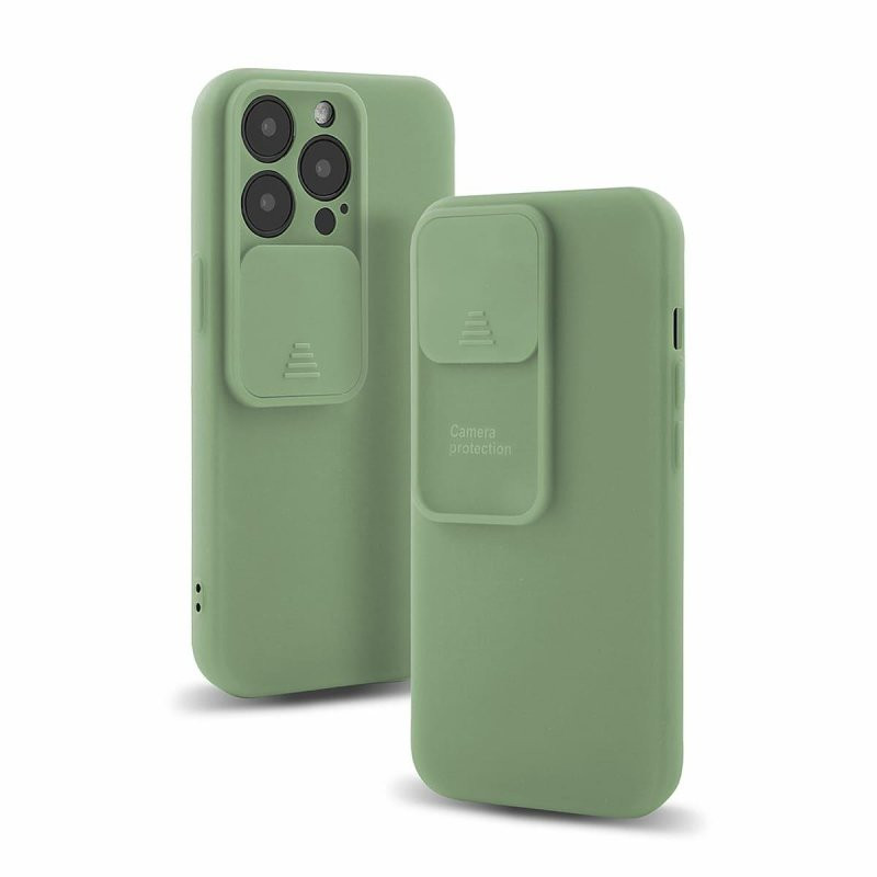 Husa Apple iPhone 13 Pro, Vertical Slide TPU, silicon moale, flexibil, albastra 5