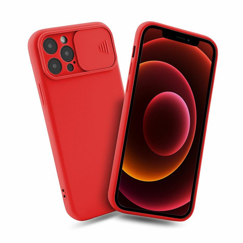 Husa Xiaomi Redmi 10, Slide TPU, silicon moale, flexibil, rosie 2