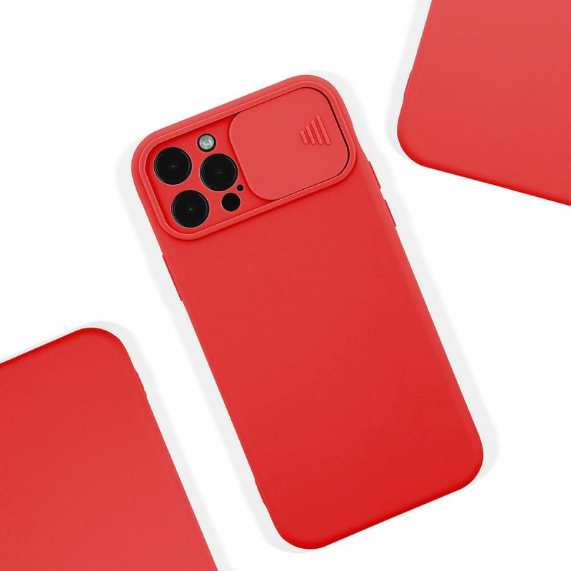Husa Xiaomi Redmi 10, Slide TPU, silicon moale, flexibil, rosie 5