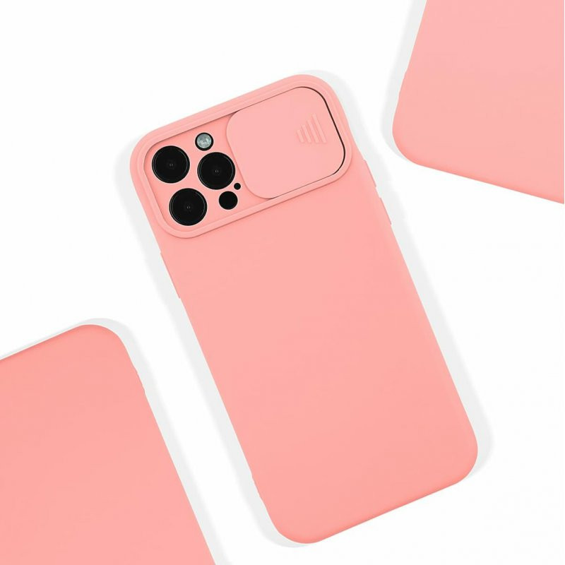 Husa Xiaomi Redmi 10, Slide TPU, silicon moale, flexibil, roz pal 4