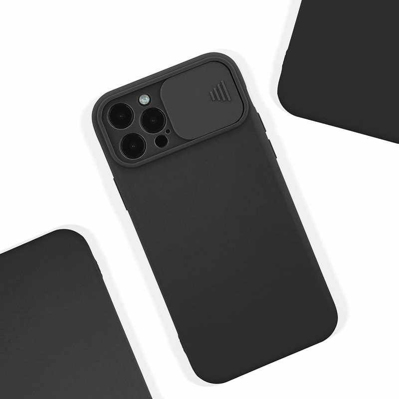 Husa Samsung Galaxy A03s / A02s, Slide TPU, silicon moale, flexibil, neagra 4