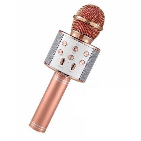 Microfon Karaoke WS858, rose gold 2