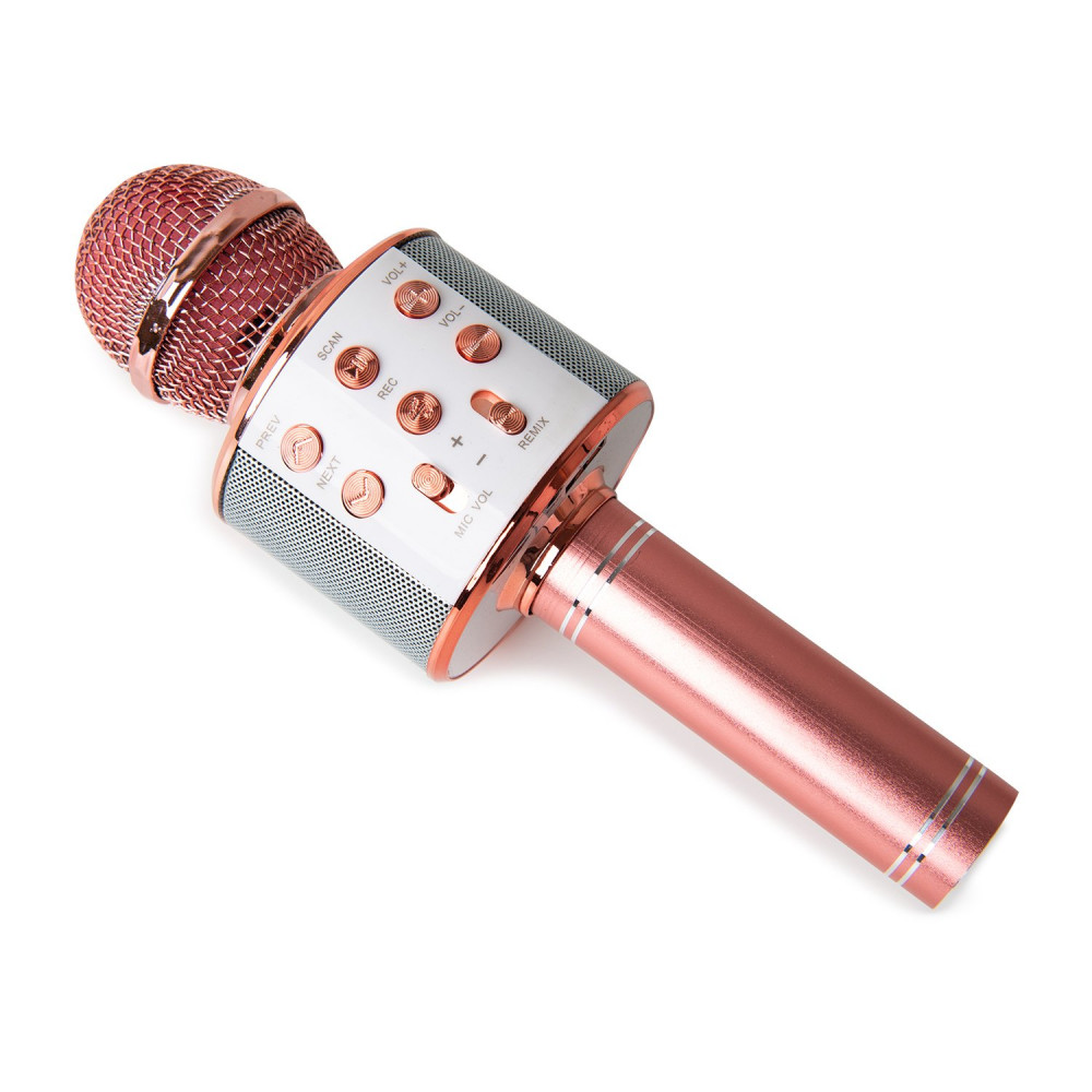 Microfon Karaoke WS858, rose gold 4