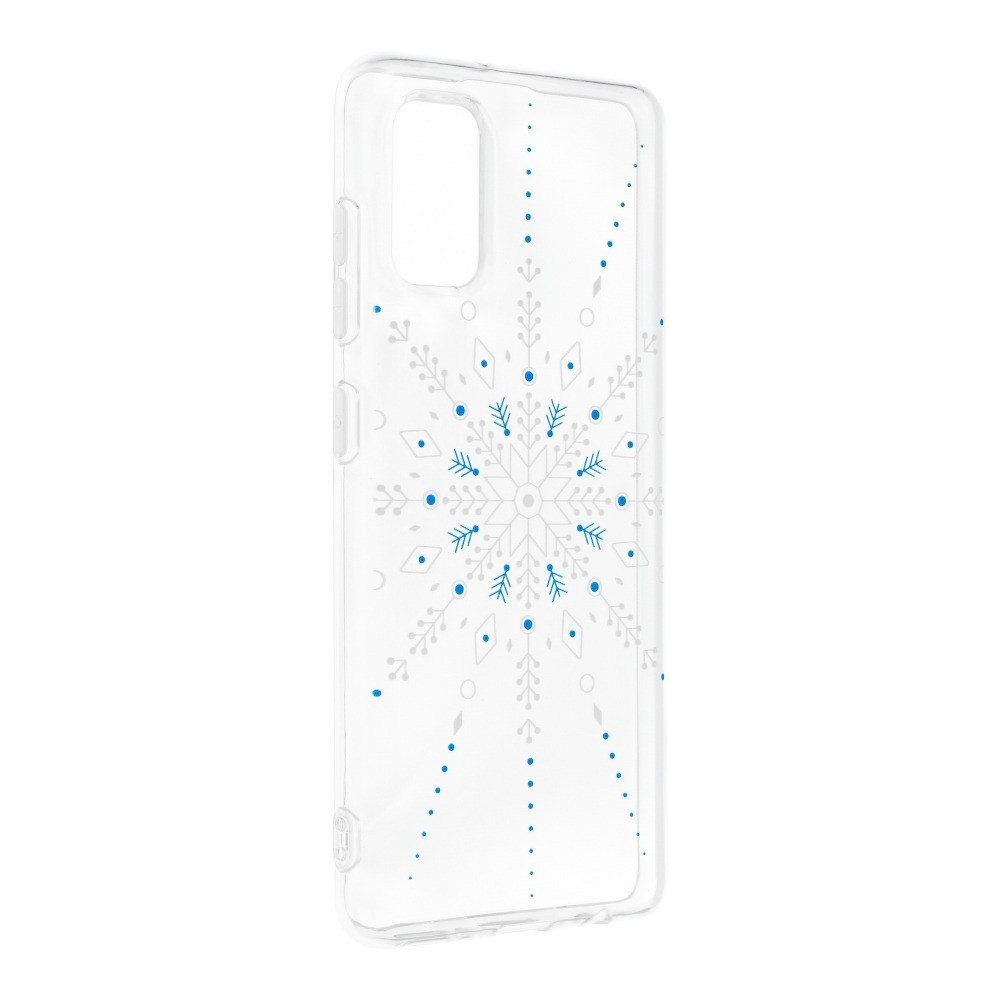 Husa de protectie de Craciun pentru Samsung Galaxy A41, Snowflake, transparenta 2