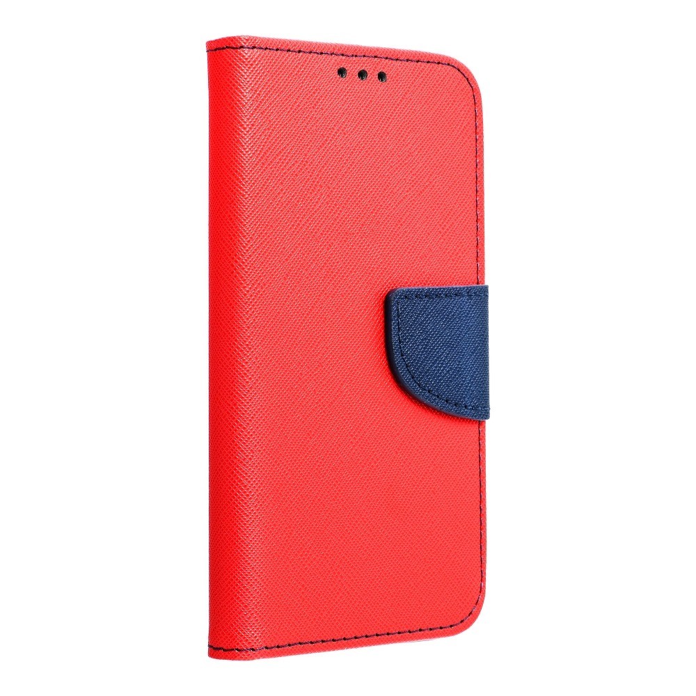 Husa protectie Samsung Galaxy S22+ (S22 Plus), Fancy Case, tip carte, inchidere magnetica, rosu/albastru 2