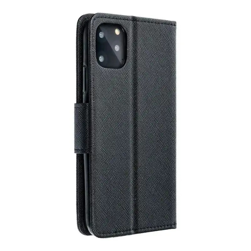 Husa protectie Apple iPhone 14 Pro Max, Fancy Case, tip carte, inchidere magnetica, neagra 3