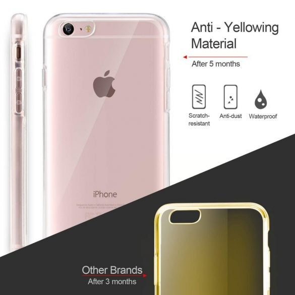 Husa protectie iPhone 14 Pro Max (fata + spate), Fully PC & PET 360°, transparenta 2