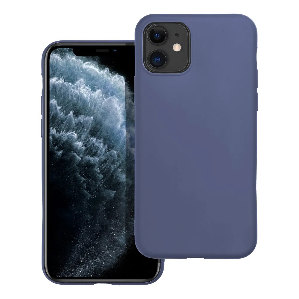 Husa Apple iPhone 11 Pro, Matt TPU, silicon moale, albastra 3