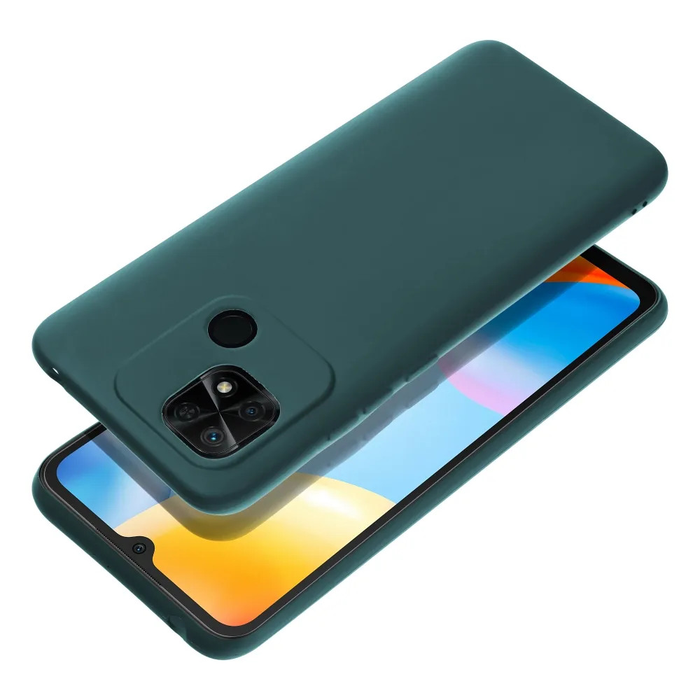 Husa Xiaomi Redmi 10C, Matt TPU, silicon moale, verde inchis 2