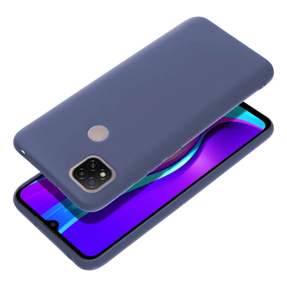 Husa Xiaomi Redmi 9c, Matt TPU, silicon moale, albastru inchis 2