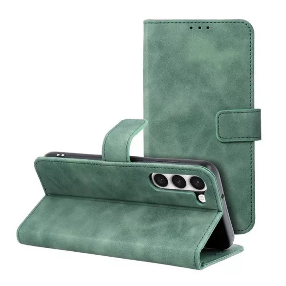 Husa Samsung Galaxy S23+ (S23 Plus), Tender Book, inchidere cu clapa magnetica, verde 2