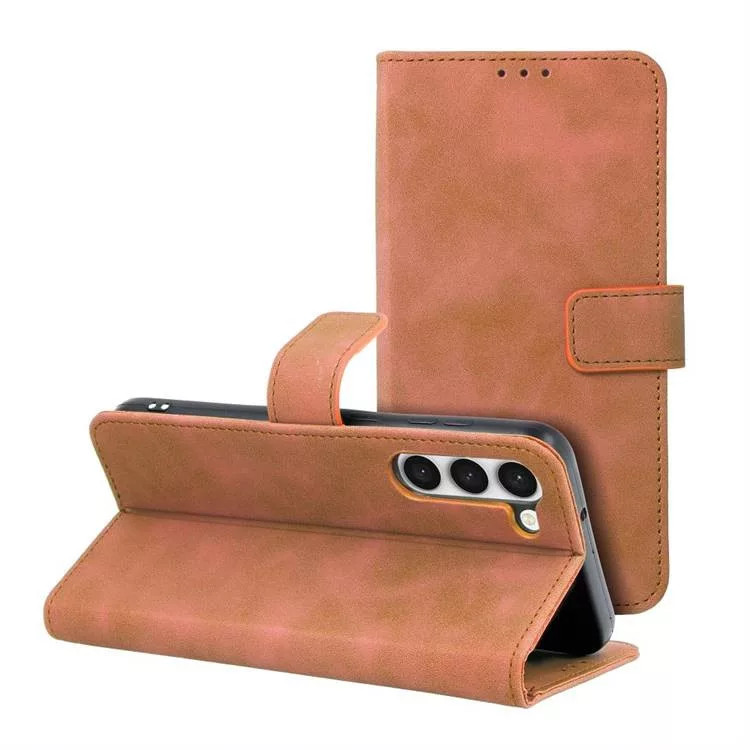 Husa protectie Xiaomi 13 Lite, Tender Book, inchidere cu clapa magnetica, maro 3