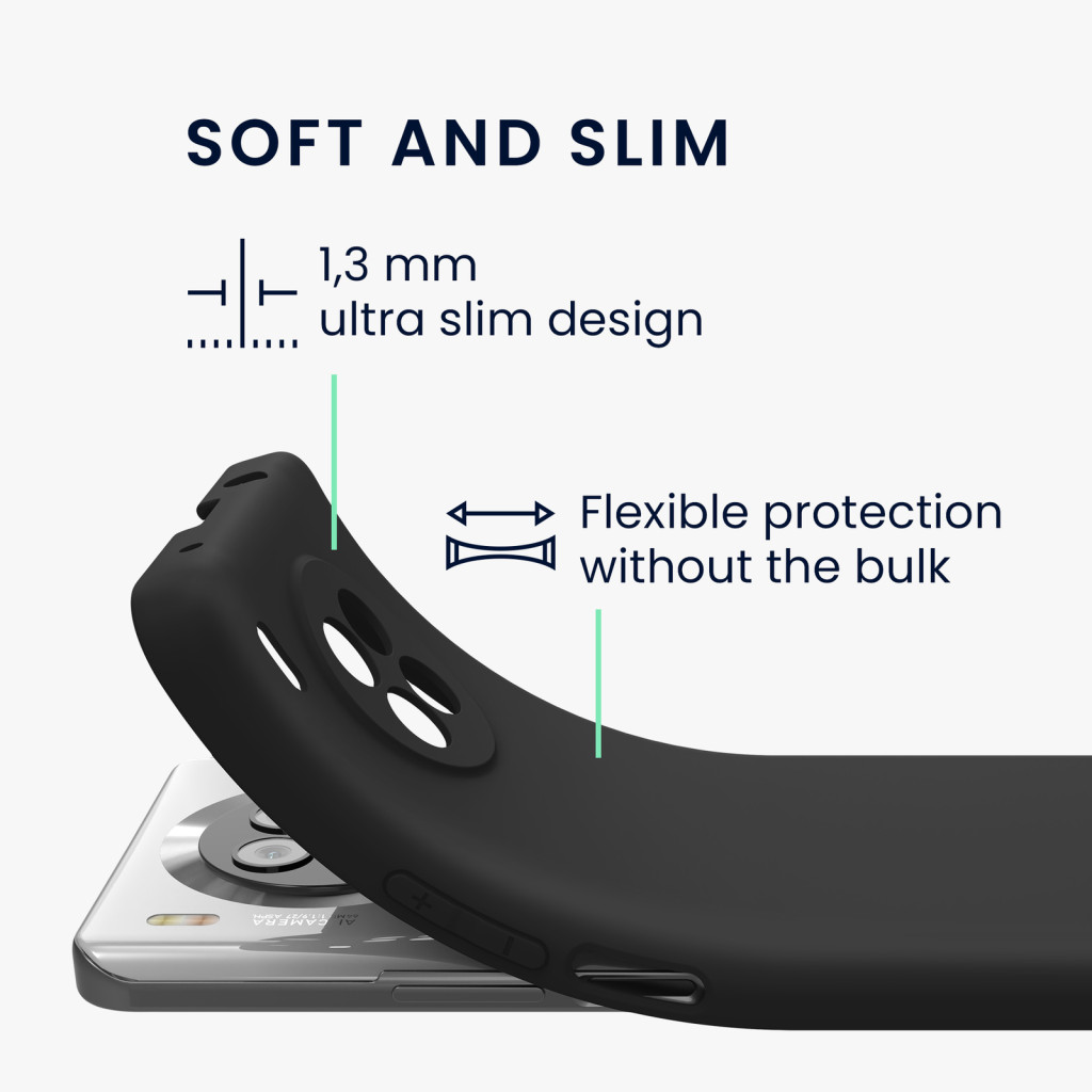 Husa protectie Honor 50 Lite, Matt TPU, silicon moale, negru 3
