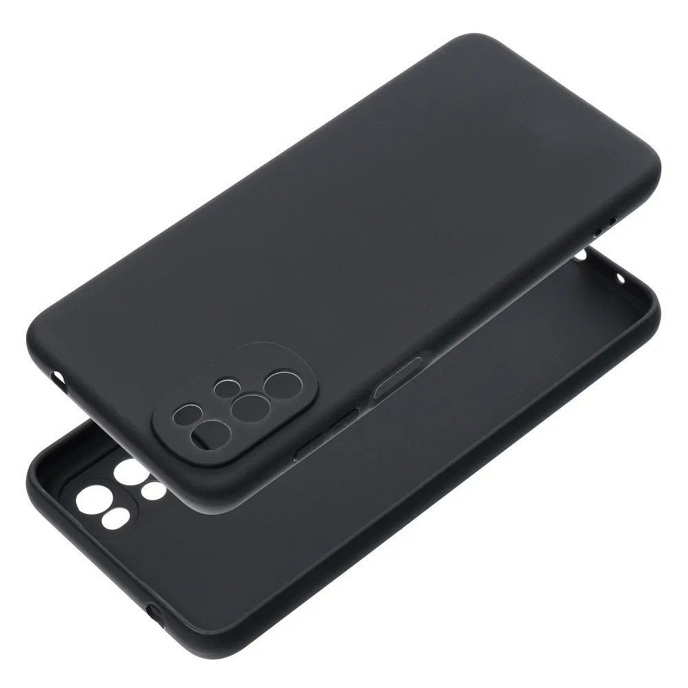 Husa protectie Motorola Moto E32S / G22, Matt TPU, protectie camere, silicon moale, negru 2