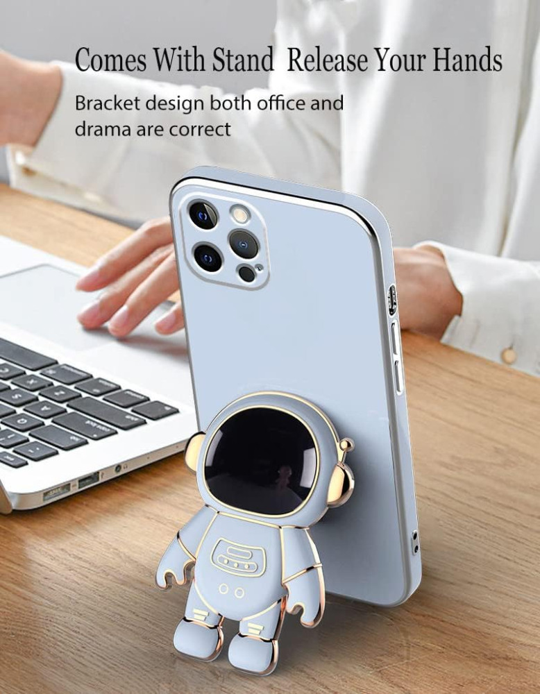 Husa Apple iPhone 14 Pro, Astronaut Case, protectie camera, functie stand expunere, albastra 3