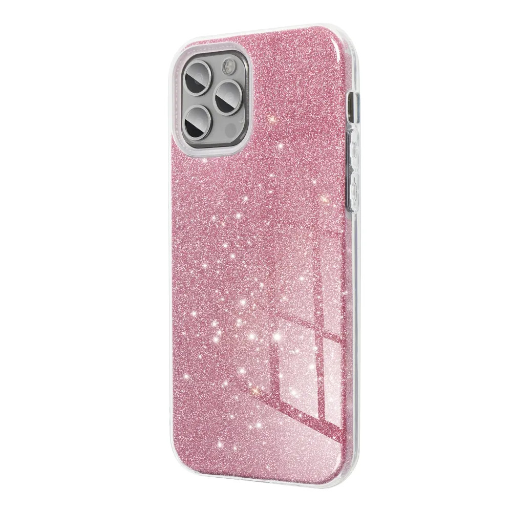 Husa protectie Samsung Galaxy A25, Luxury Glitter, roz 3