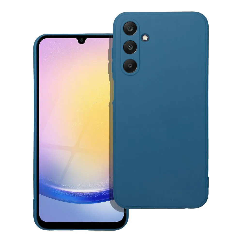Husa Samsung Galaxy A25, Matt TPU, silicon moale, albastra 2