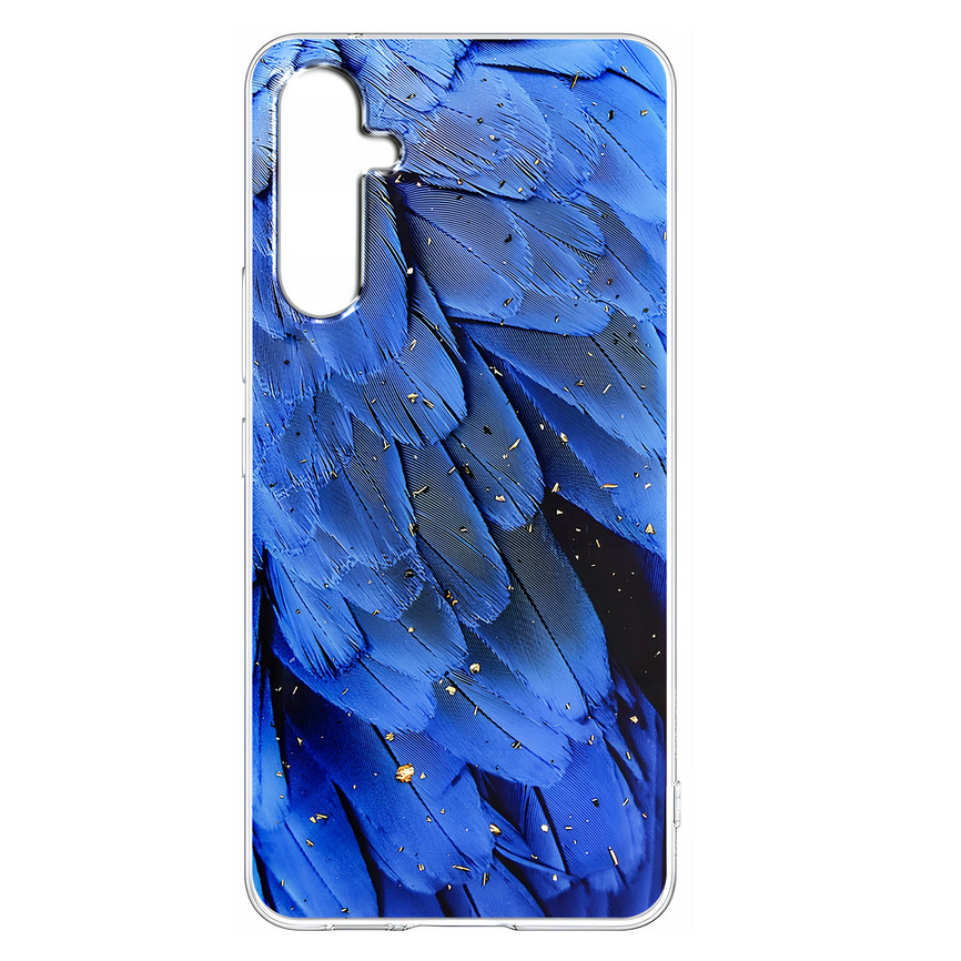Husa protectie Samsung Galaxy A35, Gold Glam Blue 2