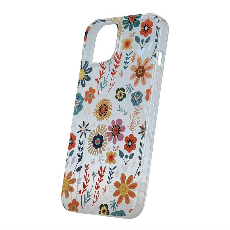 Husa Apple iPhone 14 / iPhone 13, IMD Print Case, TPU flexibil, transparent, Field 4
