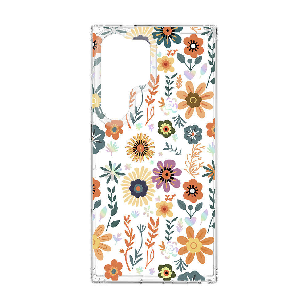 Husa Samsung Galaxy S24 Ultra, IMD Print Case, TPU flexibil, transparent, Field 2