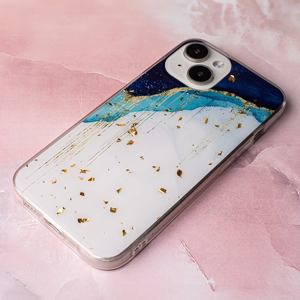 Husa Apple iPhone 15 Pro, Gold Glam, Iceberg 2