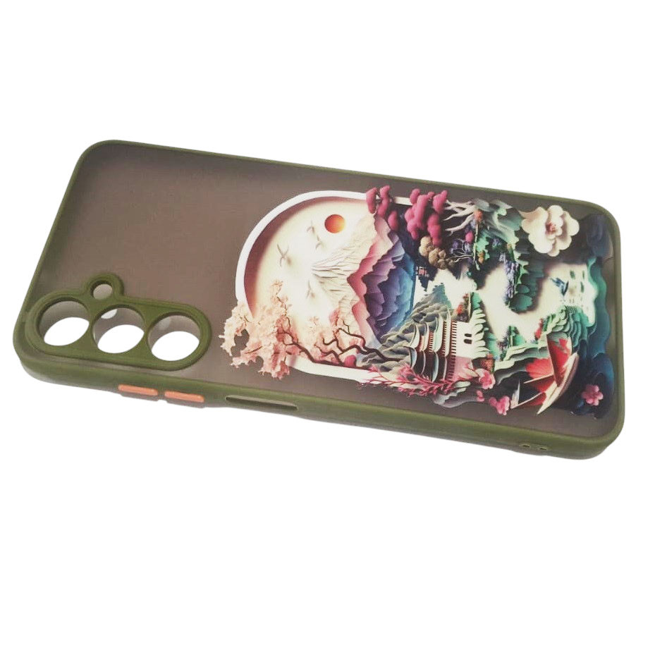 Husa Samsung Galaxy A05s, Ultra Trendy, protectie camera, TPU + PC, margini verzi 2