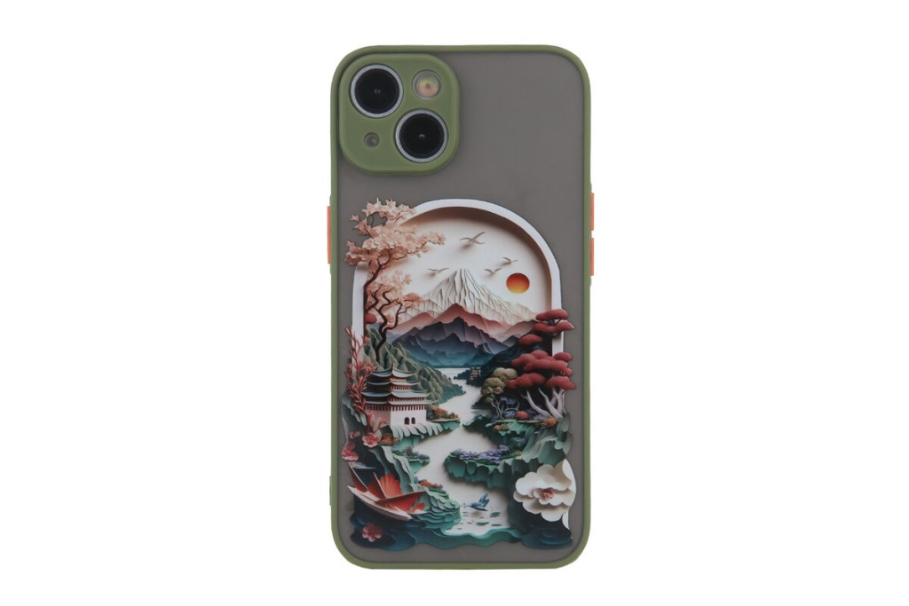 Husa Samsung Galaxy A35, Ultra Trendy, protectie camera, TPU + PC, margini verzi 5