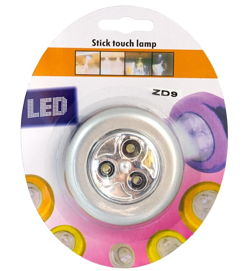 Mini lampa cu 3 LED-uri ZD9, functionare prin apasare 4