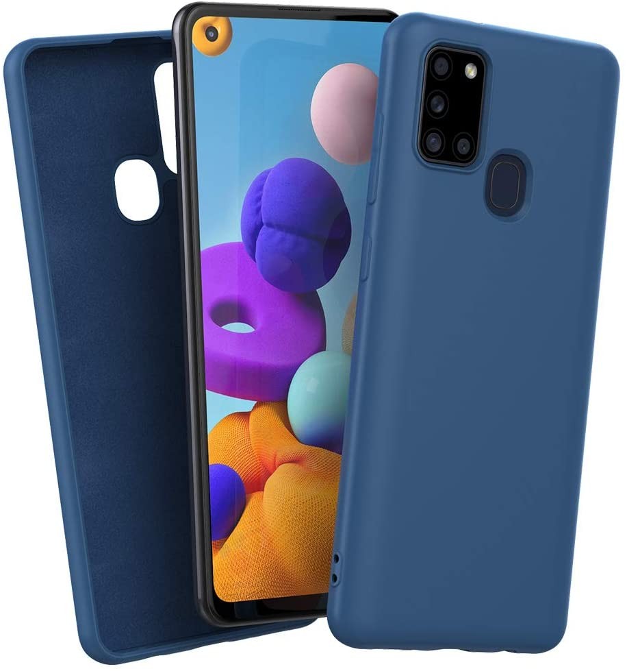 Husa Liquid Silicone Case pentru Apple iPhone 7/8, interior microfibra, albastra 4