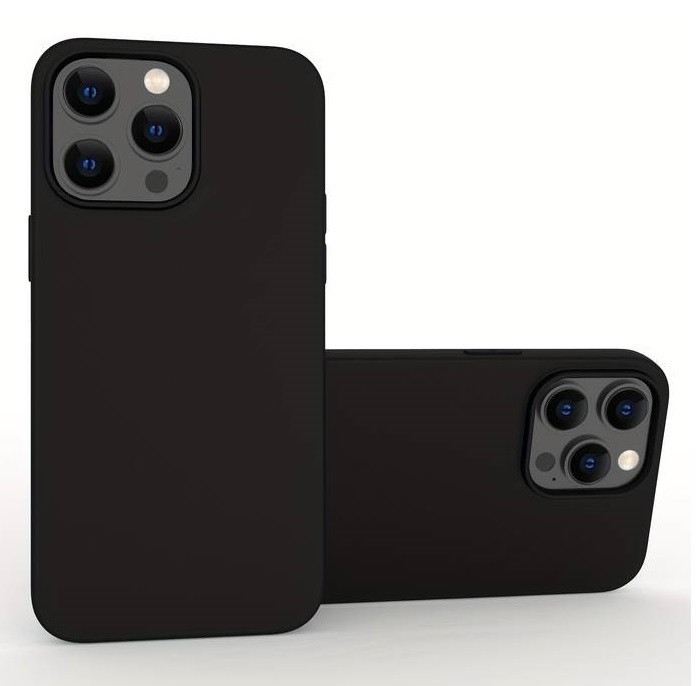 Husa Apple iPhone 14 Pro, Luxury Silicone, catifea in interior, mov lila 3