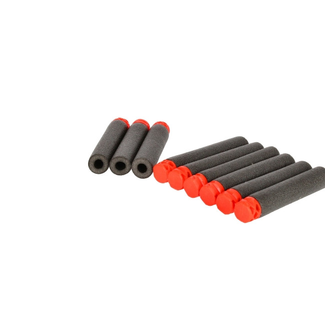 Set 36 gloante din burete Mega Creative pentru pistoale jucarie tip Nerf, negre 2