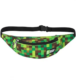 Borseta St.Majewski St. Right Master Gamer, negru/verde/maro