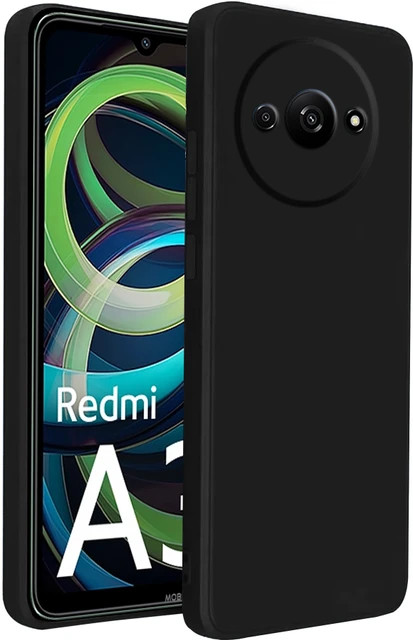 Husa protectie Xiaomi Redmi A3, Luxury Silicone, catifea in interior, protectie camere, neagra 2