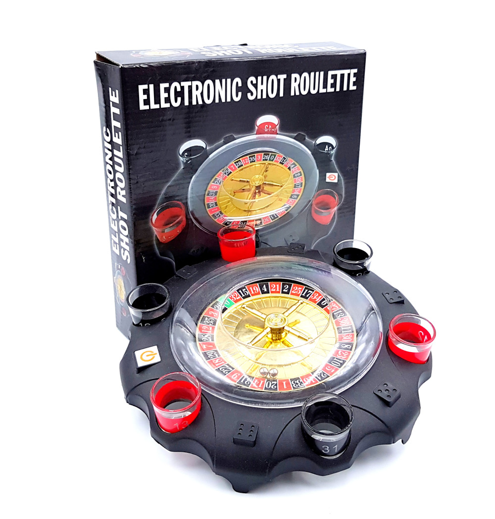 Ruleta electronica cu shoturi, 6 pahare, 27 x 6 cm 4