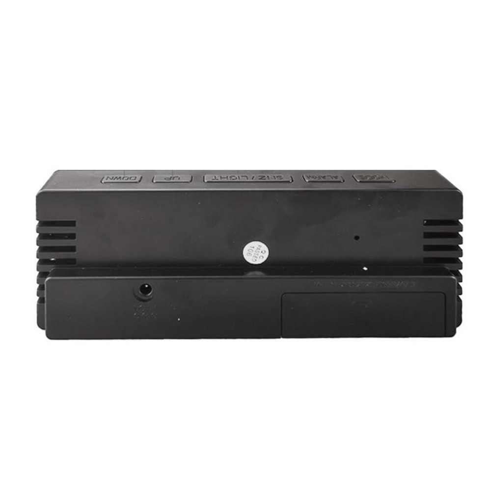 Ceas de masa digital LED DS-3806C, carcasa neagra si afisaj multicolor 4