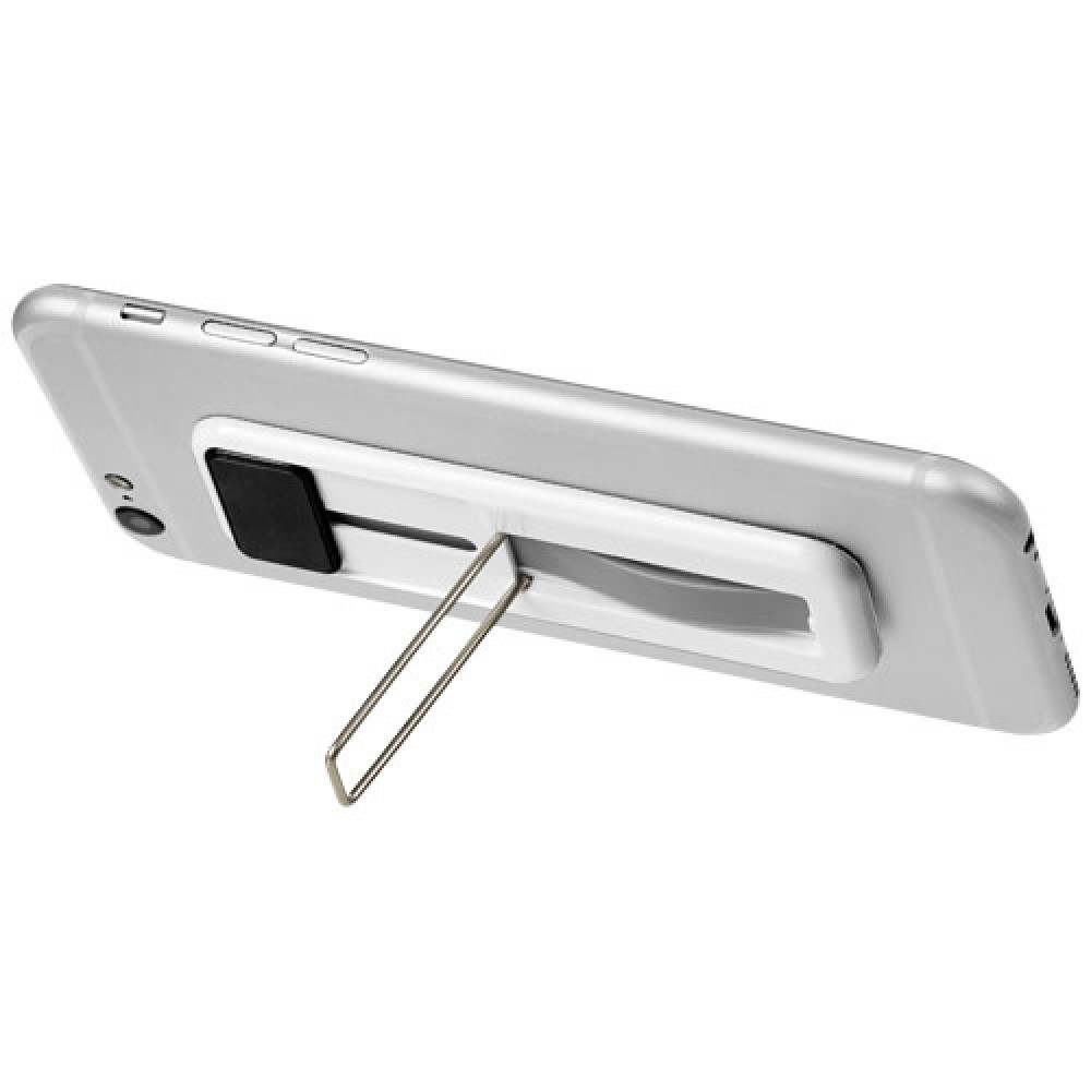 Suport universal pentru telefon, functie stand, alb/negru 2