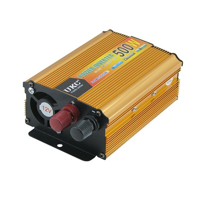 Invertor auto UKC SSK-500W, 12V/220V, port USB 5V, putere 500W 2