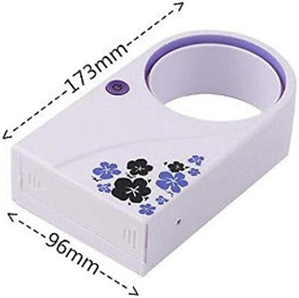 Mini ventilator portabil fara elice, alimentare USB sau baterii, alb/verde 5
