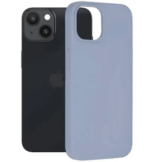 Husa Apple iPhone 14 Pro, Luxury Silicone, catifea in interior, albastru nisipos