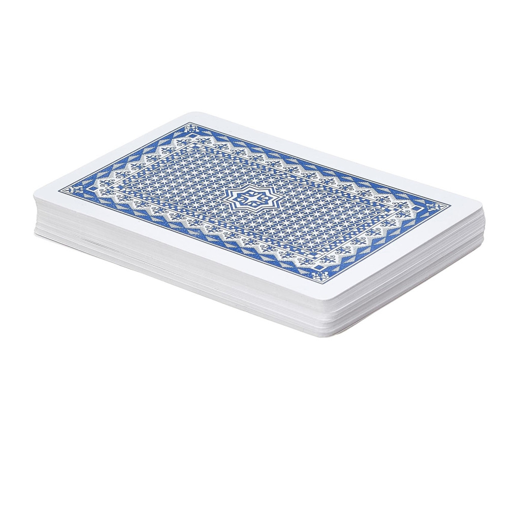 Pachet carti de joc clasice din plastic LUCKROYAL, cutie de plastic inclusa, spate albastru 2