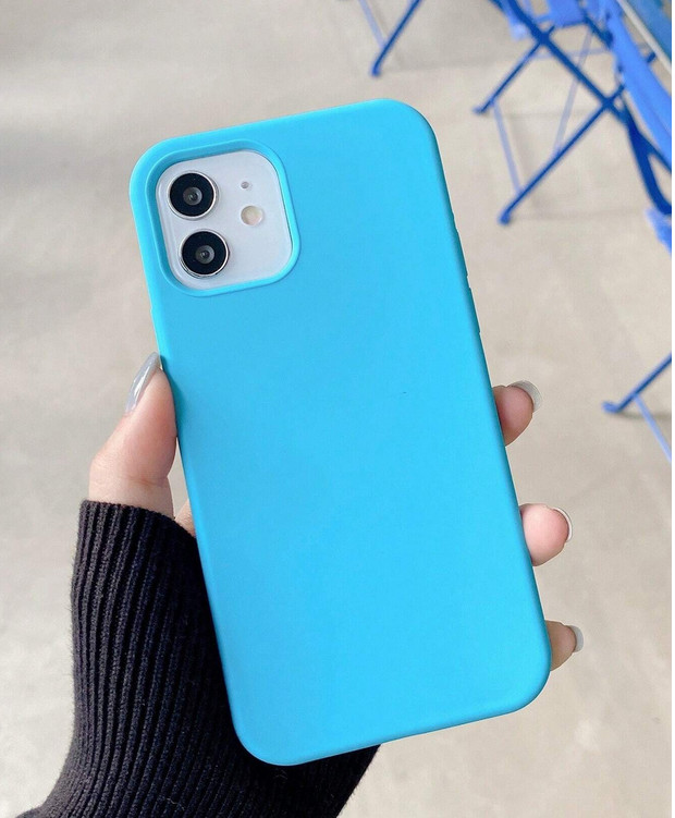 Husa Apple iPhone 11 Pro, Matt TPU, silicon moale, albastru deschis 2