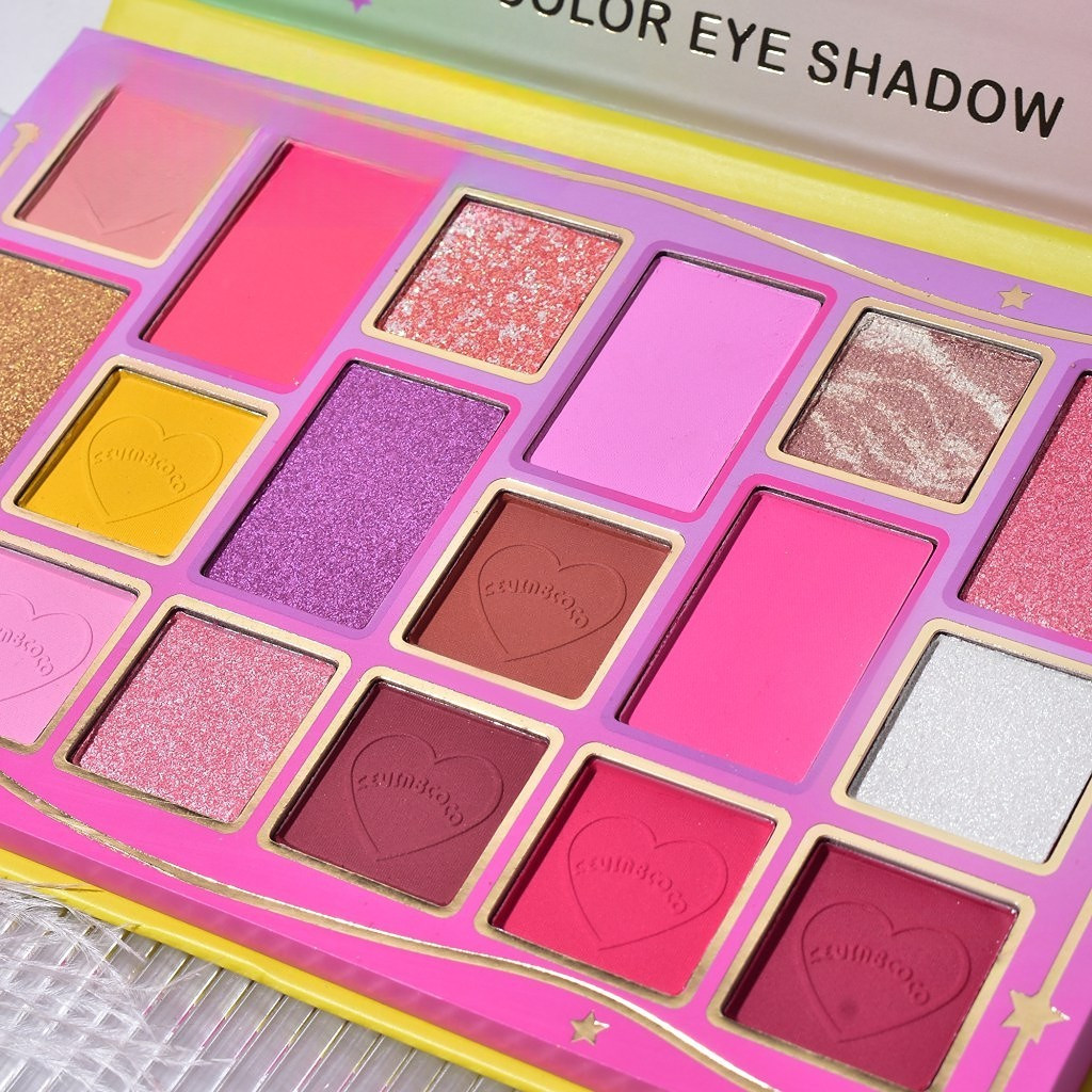 Paleta de machiaj KEVIN & COCO, Candy Star, fard de pleoape, 18 culori, 19.3 x 12 x 1.4 cm 2