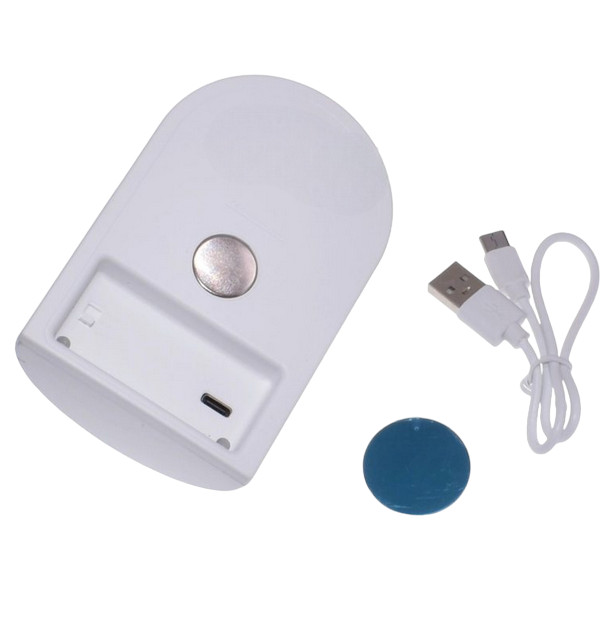 Lampa LED cu senzor de miscare JLP-2191, acumulator, alimentare Type C, senzor IR, alba 2