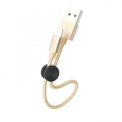Cablu de date si incarcare Lightning (iPhone) Hoco X35, 0,25 metri, auriu 2