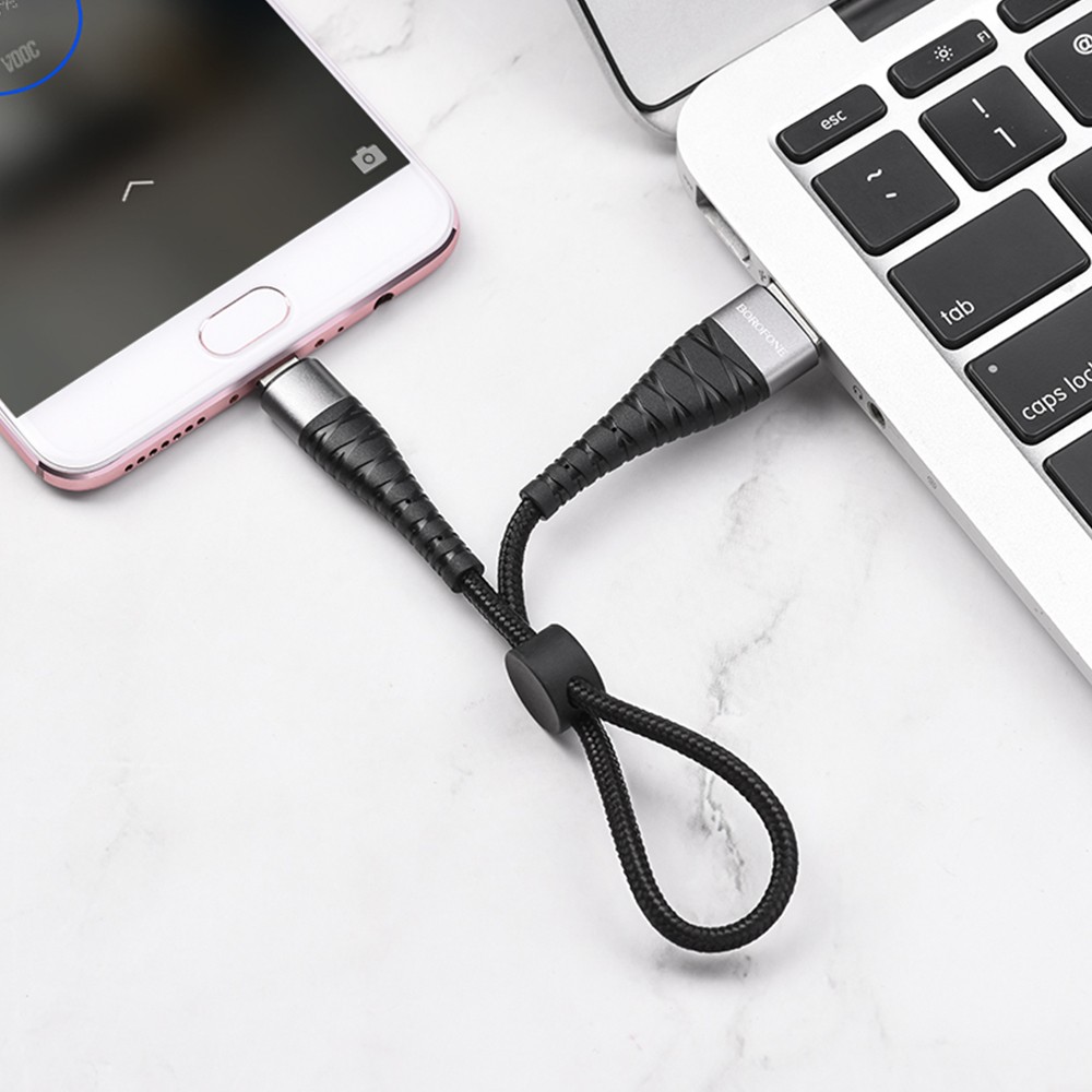 Cablu de date si incarcare MicroUSB BOROFONE BX32, 0.25 cm, negru 4