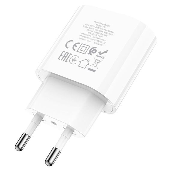 Incarcator casa Hoco C94A, 1 x USB-C PD 20W/3A, incarcare rapida, alb 4